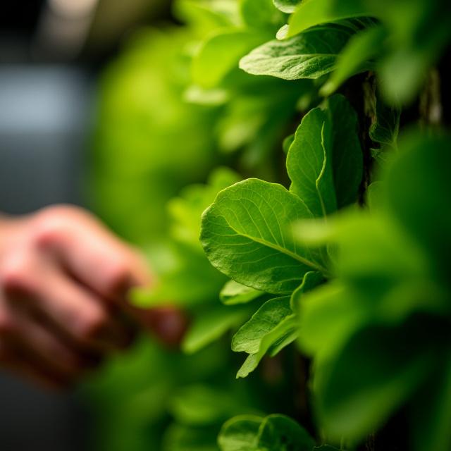 Restaurant herb garden wall feature for farm-to-table dining